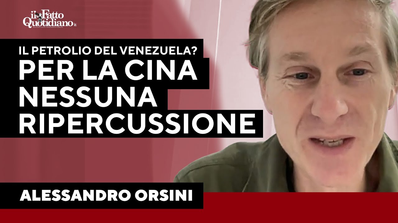 Orsini spiega: "Petrolio del Venezuela? Dopo la caduta di Maduro nessuna ripercussione per la Cina"
