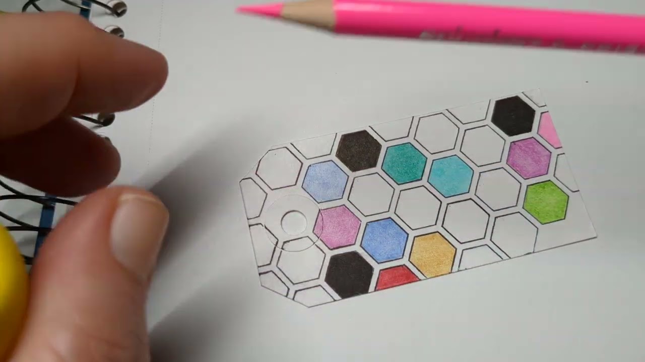 Hexagon Heaven | satisfying shapes to color | art coloring therapy #quietasmr #happysunday