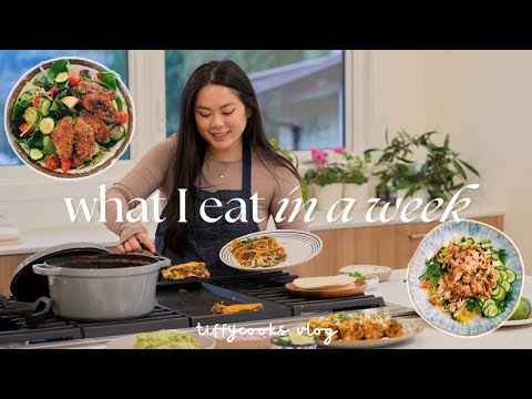 *realistic* what i eat in a week (easy recipes) taiwanese birria tacos, birthday celebrations