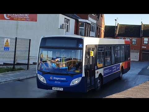 LOUDEST BUS: Route 3 | NK58AFV/39705 - Stagecoach North East: MAN 14.240LF/ADL Enviro 200