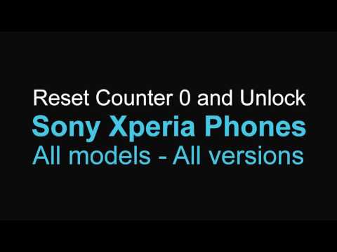 Reset counter 0 Unlock Sony Xperia X XZ XA Ultra Z5 E5 M5 C5 Ultra Z4 M4 Aqua Z3 more