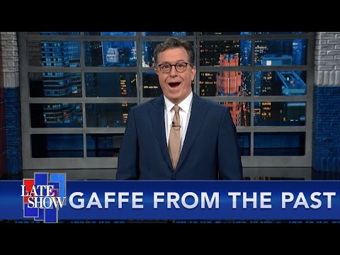 Stephen Colbert Couldn't Believe How George W. Bush Attempted To Correct Himself After Accidentally Saying Iraq Invasion Was 'Unjustified'