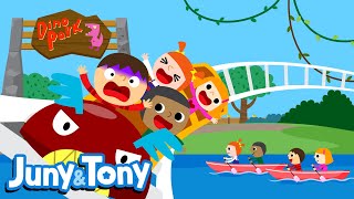 Dino Park | Amusement Park | Dinosaur Songs l Kids Songs | KizCastle