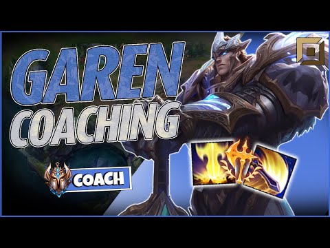 Teaching my student HOW to CARRY with GAREN Top [Challenger Coaching]