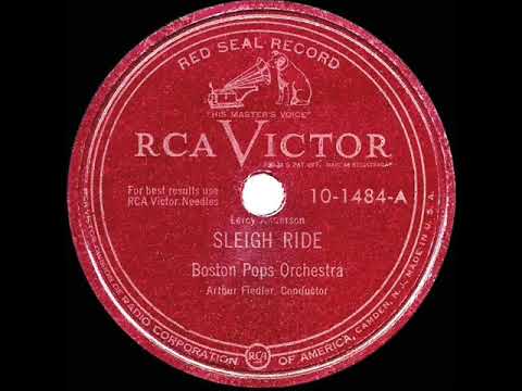 1st RECORDING OF: Sleigh Ride - Boston Pops Orchestra (1949 version)
