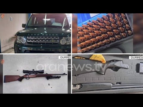 Kosovari me "Land Rover" bllokohet në Durrës, në makinë snajper, armë gjahu e 1367 fishekë