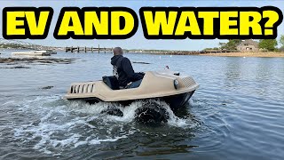 We Built An Electric Amphibious Car and Almost Drowned...Twice!