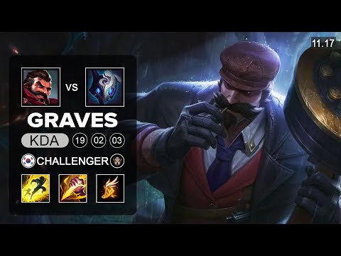 Graves Jungle vs Kindred - KR Chalelnger - Season 11 Patch 11.17