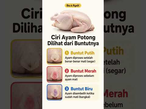 Ciri Ayam Potong yang Segar Ternyata Bisa Dilihat dari Buntutnya #ibudanayah