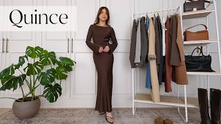 QUINCE TRY ON HAUL | Pieces from Quince that are worth adding to your wardrobe this winter!