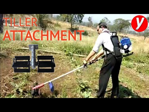 Flat Type Tiller Attachment for Brush Cutter | Yantracart