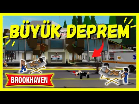 🌆BÜYÜK DEPREM🧑‍⚕️DOKTOR ECE İNSANLARI KURTARIYOR🤝ROBLOX Brookhaven RP🏡