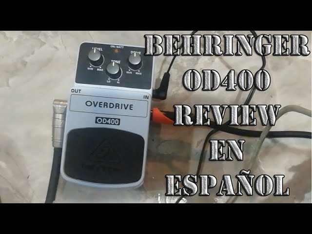 Vídeo relacionado con Behringer BOD400 Pedal De Efectos Overdrive Con Sonido De Válvulas
