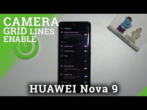 How to Turn On Assistant Grid on HUAWEI Nova 9 - Turn Off Grid Lines
