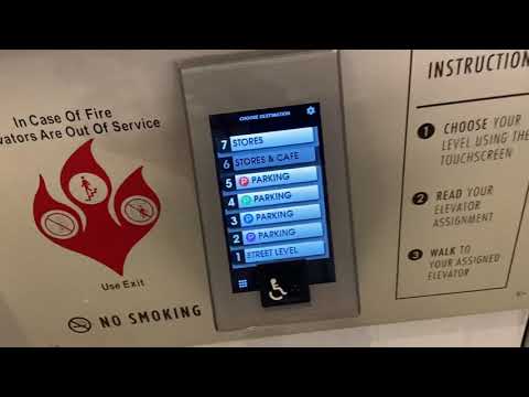 Beautiful Schindler PORT OS Traction Elevators E F & G @ Beverly Center, Los Angeles, CA