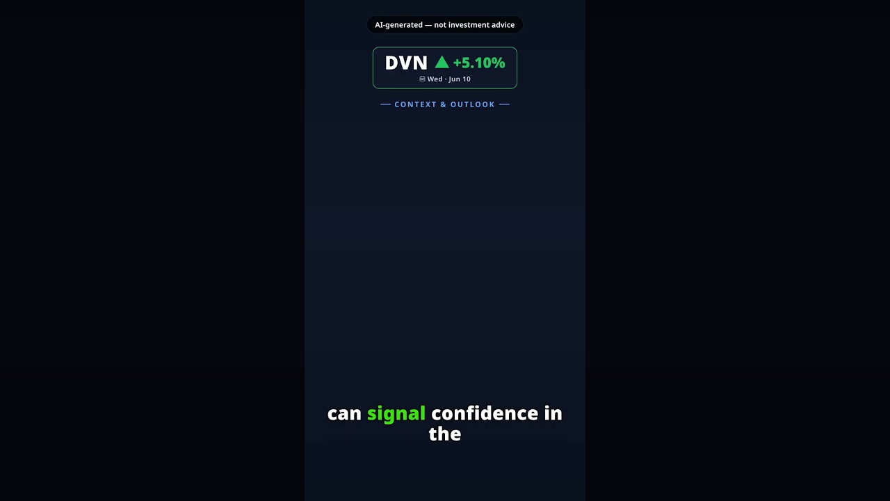 Why Is Devon Energy Stock Spiking Today? DVN +5.10% (Jun 10) — Analyst Outlook Reaffirmed