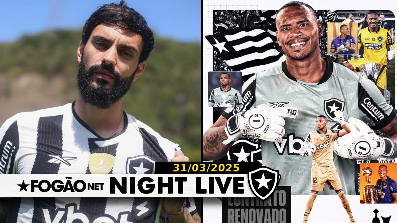NIGHT LIVE | Botafogo anuncia Mastriani, renova com John e segue no mercado atrás de meias