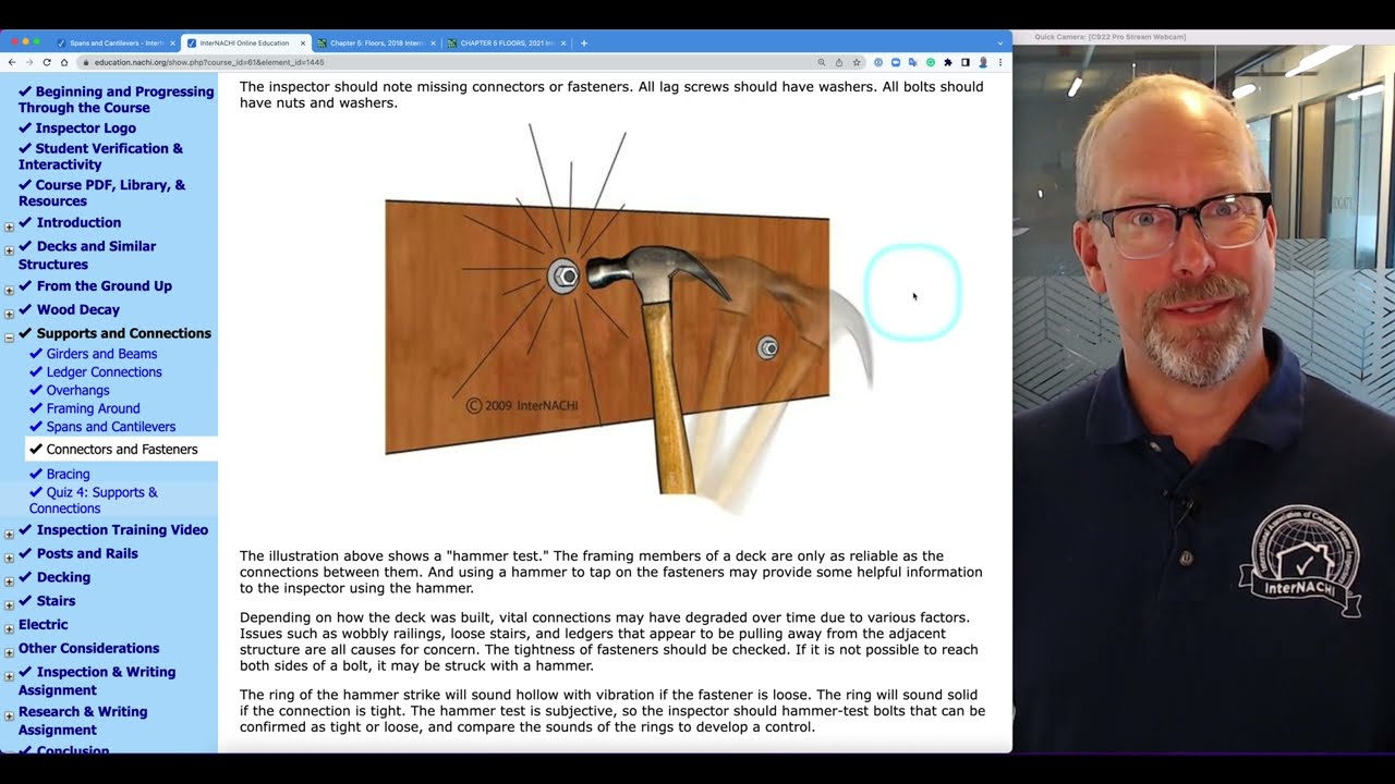 Inspecting Deck Connections & Fasteners