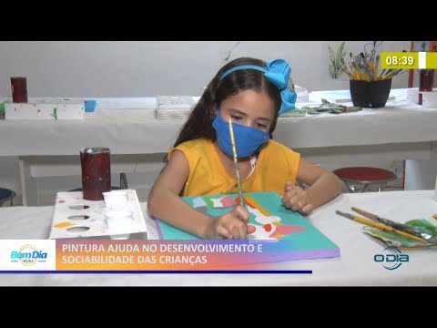 Pintura ajuda no desenvolvimento e sociabilidade das crianças 05 02 2021