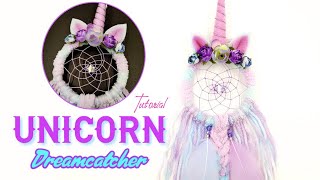 DIY Tutorial | UNICORN Dreamcatcher | Crafts | Pastel colors