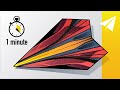 FLIES 100 FEET  Make An EASY Paper Airplane In 1 Minute 60 Seconds  Onslaught Alpha