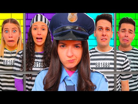 SOPRAVVIVIAMO IN PRIGIONE NEL COLORE CON LA POLIZIA PER 24 ORE CON I NOSTRI AMICI!!