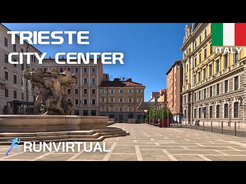 Virtueller Lauf in Italien: Triest Stadtzentrum [4K 60 FPS]