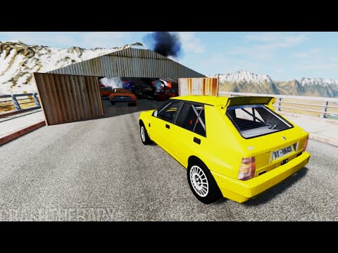 PILE UP Parking Crashes BeamNG Drive CrashTherapy