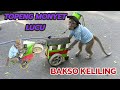 FUNNY MONKEY TOPENG MONYET LUCU BAKSO KELILING