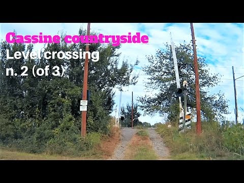 Passaggio a livello campagna Cassine (n. 2 di 3) # railroad crossing # spoorwegovergang