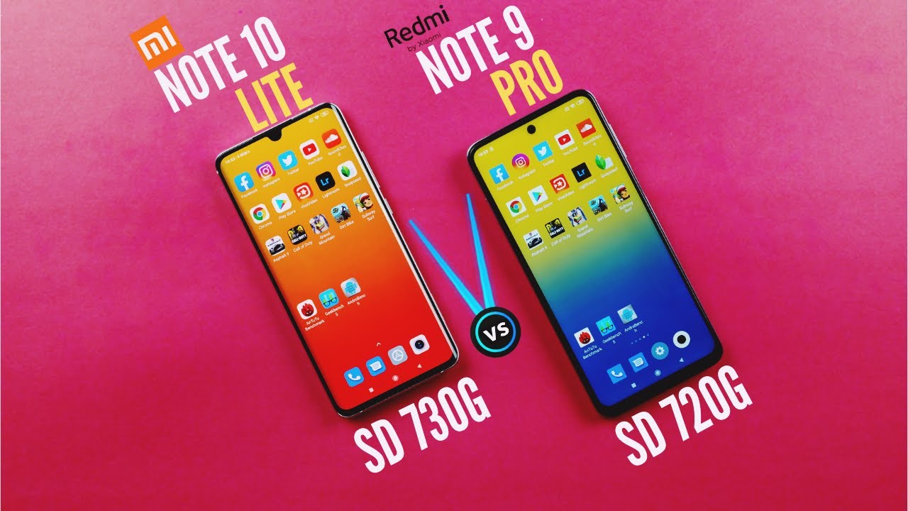 Xiaomi Mi Note 10 Lite vs Redmi Note 9 Pro Speed Test - Snapdragon 730G vs 720G