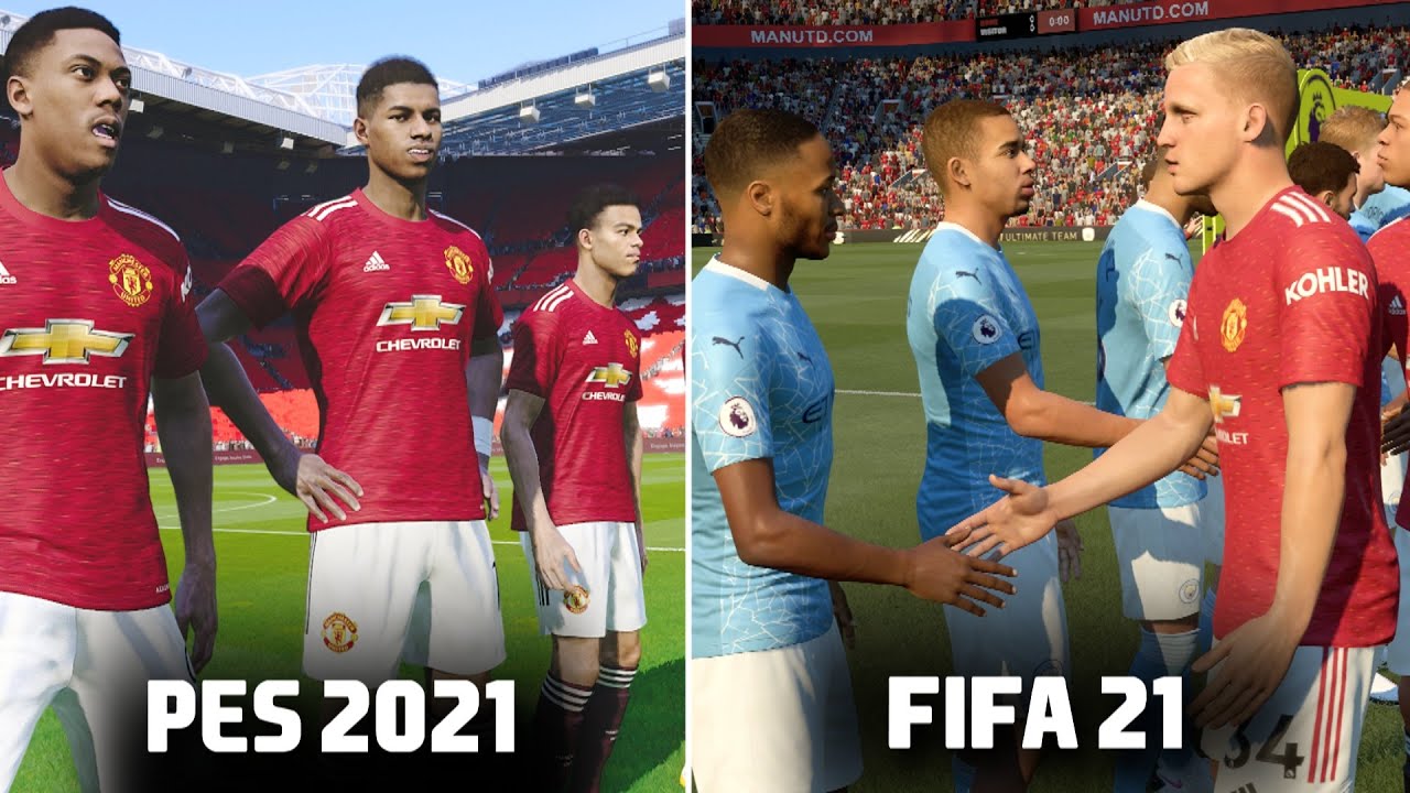 🔥 PES 2021 vs FIFA 21 - GAMEPLAY COMPARISON (Graphics, Penalties, Free Kicks, Celebrations)