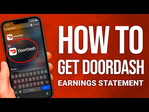 Dasher Earnings Statement