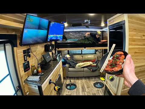 Luxury Ice Camping w/ Underwater Camera and Pork Katsu