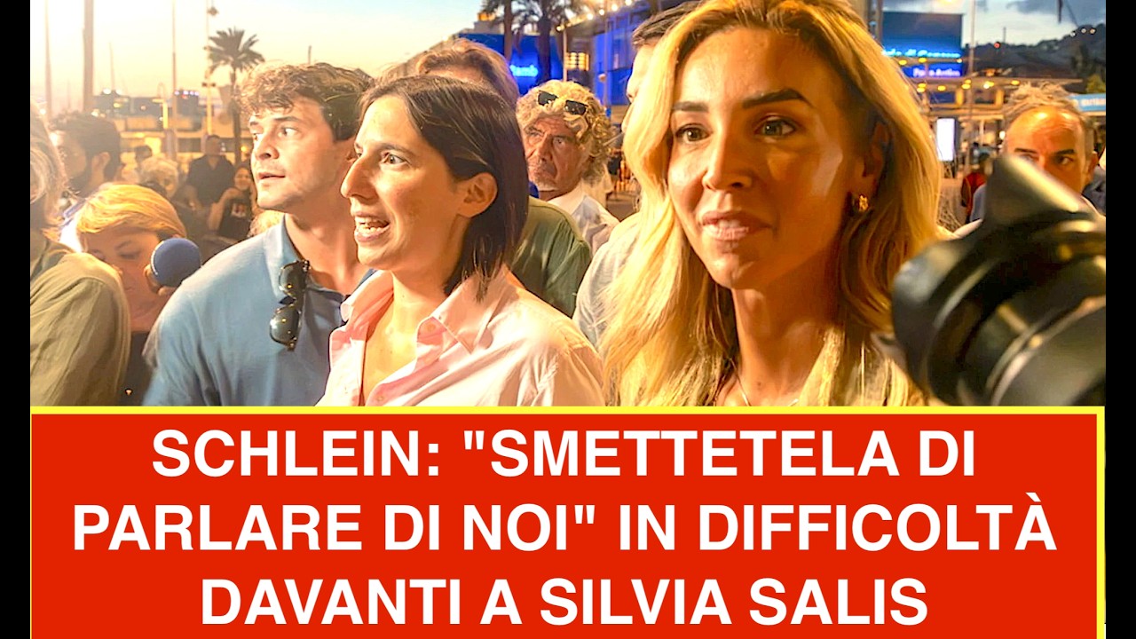 SCHLEIN: "SMETTETELA DI PARLARE DI NOI" IN DIFFICOLTÀ DAVANTI A SILVIA SALIS