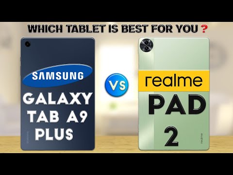 Samsung Galaxy Tab A9 Plus vs realme Pad 2 :Which Tablet is Best❓😮