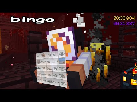 Insane Minecraft Speedrun Bingo for Subs!