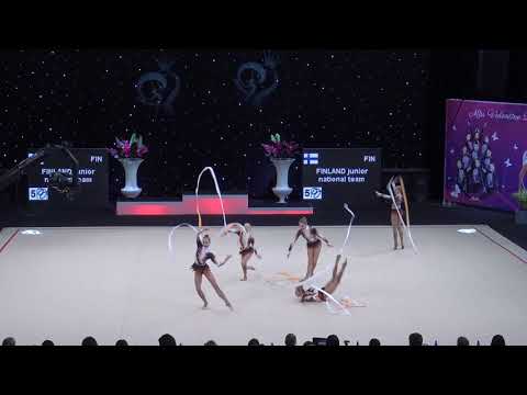 Miss Valentine 2019 Finland Junior National Team RG FIG Junior Group Final 5xribbon FIN