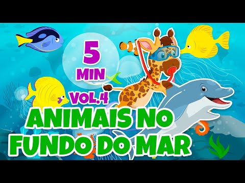 Animais no Fundo do Mar Vol. 4 - Giramille 5 min | Desenho Animado Musical