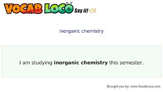 Video thumbnail for inorganic chemistry