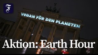 Brandenburger Tor für eine Stunde dunkel
