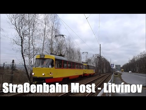 Straßenbahn Most - Litvínov (Brüx - Leutensdorf) 2016