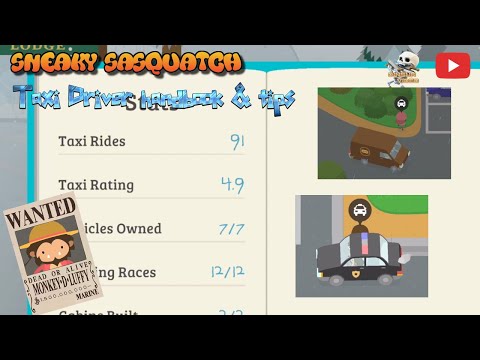 Sneaky Sasquatch Info - Taxi Driver Hand Book and Tips