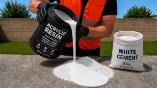Mix CEMENT with ACRYLIC RESIN and discover an idea worth a gold mine!