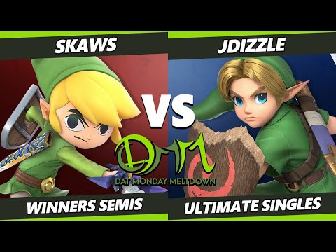 DAT Monday Meltdown 237 Winners Semis - Jdizzle (Young Link) Vs. Skaws (Toon Link) SSBU Ultimate