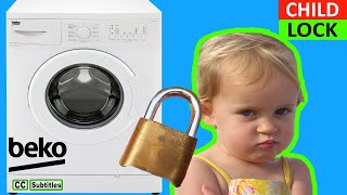 How to activate Child Lock on Beko Washing Machine