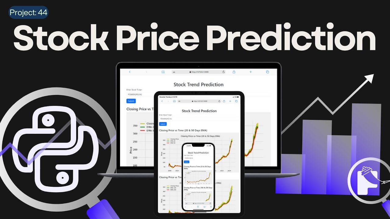 Project 44: Stock Trend Prediction Using Python & Machine Learning | Flask | LSTM