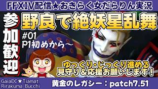 【FF14★Gaia/Tiamat】野良募集でまったりじっくり絶妖星乱舞に挑戦！ #01【2026/07/15】
