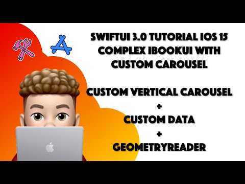 SwiftUI 3.0 Complex iBook UI - Vertical Carousel - Animation - Xcode 13