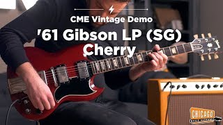 Video thumbnail for 1961 Gibson LP (SG) Cherry | CME Vintage Demo | Joel Bauman by Chicago Music Exchange